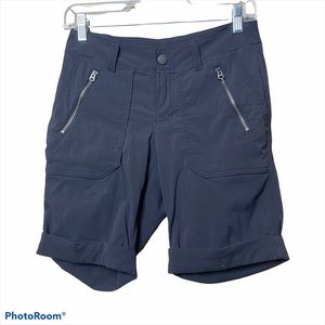 Athleta dark gray Trekkie Bermuda hiking outdoor trail shorts size 0